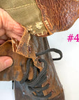 M43 Men's Vintage Army Boots Double Buckle WW2 40s 9D
