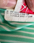 70s Maxi Dress & Jacket Mint Green Stripe Vintage Joan Sparks for Alamor VFG Small