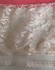 Half Slip 60s Rose Pink Nylon Vintage Deadstock Lingerie Lace Trim VFG by Aria