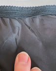 Vintage 50s Black Nylon Half Slip Crystal Pleated Hem Small to Medium Barbizon VFG