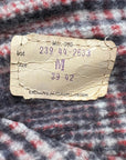 40s Beacon Blanket Robe Glen Plaid Vintage Houndstooth Plaid Red White & Blue VFG
