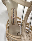 20s Vintage Strappy T-strap Heels Flapper Dance Shoes White Satin Fashion Bootery VFG