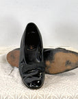 Men's Vintage Tuxedo Shoes Dress Patent Leather Formal Grosgrain Bow VFG