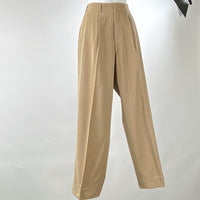 40s Gab Pants Pleated Front Vintage Baggy Trousers High Waisted Men's Unisex Gabardine VFG
