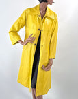 Bonnie Cashin Sill 70s Vintage Mod Leather Coat Turnlocks Medium VFG