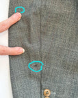 30s 40s Vintage Men's Suit Double Breasted Jacket Vest Pants As-Is Nanking China VFG