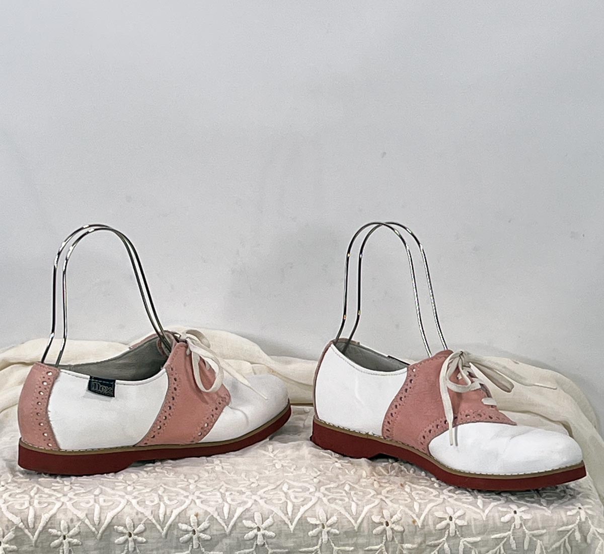 Pink & White Saddle Shoes 90s Vintage Dexter 50s Style VFG