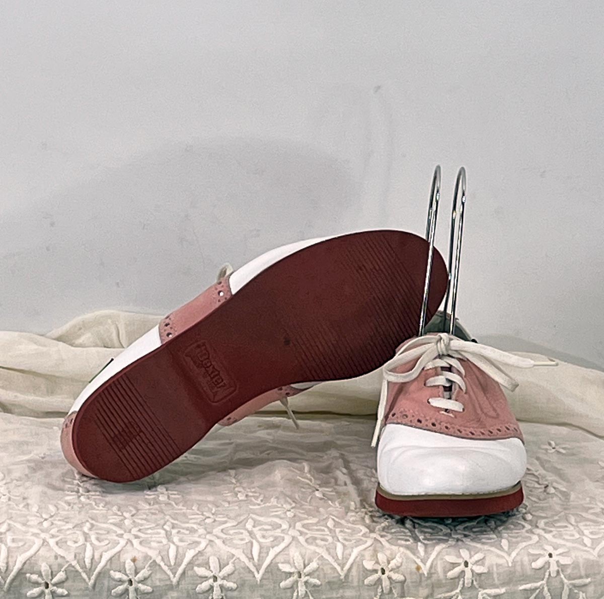 Pink & White Saddle Shoes 90s Vintage Dexter 50s Style VFG