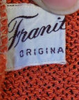 50s Vintage Cocktail Sweater Shell Top Jeweled Trim S/M Modest Pinup VFG