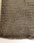 20s Vintage Micro Mesh Chainmail Purse Antique Handbag Faux Sapphire Clasp VFG