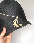 30s Vintage Brimmed Hat 20s Cloche Fine Straw 22 Jaunty Golden Glow VFG