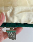 30s Velvet Handbag 20s Purse Art Deco Marcasite Clasp As Is VFG