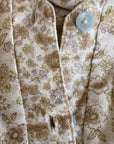 70s Maxi Dress Summer Festival Pastel Calico Print Jessica McClintock VFG
