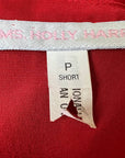 80s 90s Red Dress Shift Tunic Layered Vintage Ms. Holly Harp VFG