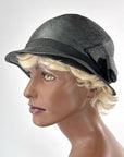 Vintage 20s 30s Cloche Hat Deadstock Brimmed Fine Straw Huntoon VFG