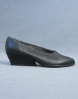 Vintage 80s Charles Jourdan Heels Wedge Sculptural Shoes Stingray Leather 7.5 VFG