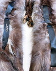 Vintage Double Silver Fox Fur Stole Old Hollywood Glamorous VFG