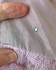 Strapless Net Full Skirt Lilac Prom Dress Shelf Bust Party Cupcake 50s Vintage Small VFG