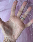 Strapless Net Full Skirt Lilac Prom Dress Shelf Bust Party Cupcake 50s Vintage Small VFG