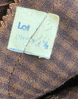 50s Shirtwaist Day Dress Brown Gingham Plaid Medium VFG Lordleigh