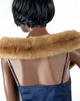 Vintage Mink Collar Palomino Small Fur Stole Clips Women's Girl's Little Princess VFG