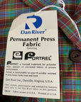 Deadstock 50s 60s Day Dress Plaid Shirtwaist Style Vintage Shift Large Nancy Frock Dan River VFG