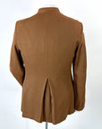 Vintage 60s Men's Mod Brown Nehru Jacket S 38 VFG