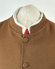 Vintage 60s Men's Mod Brown Nehru Jacket S 38 VFG