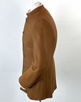 Vintage 60s Men's Mod Brown Nehru Jacket S 38 VFG
