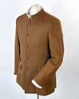 Vintage 60s Men's Mod Brown Nehru Jacket S 38 VFG