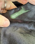 30s Crushed Velvet Jacket Black Dramatic Vintage Attached Scarf Women's S/M VFG