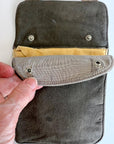 Antique Suede Concealed Money Belt Pouch Travel Wallet Vintage 20s O'Connor Moffat VFG