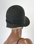 Vintage 20s Cloche Hat Asymmetrical Wing Avant Garde Straw VFG