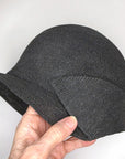 Vintage 20s Cloche Hat Asymmetrical Wing Avant Garde Straw VFG