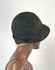 Vintage 20s Cloche Hat Asymmetrical Wing Avant Garde Straw VFG