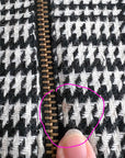 60s Vintage Mod Mini Jumpsuit Scooter Women's Houndstooth Wool Hot Pants M/L VFG Pant'her Plus College Town