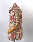 Vintage 50s Hawaiian Shirt Seahorse Novelty Print Men's XL Paradise Sportswear VFG