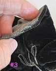 Vintage 20s Evening Cape Silver Lamé Flower Collar Women's Silk Velvet Cocoon Coat VFG