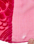 Hot Pink 20s Dress Vintage Chiffon & Cut Velvet Art Deco VFG