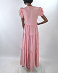 30s Evening Dress Pink Taffeta 40s Vintage Formal Party Dress Junior Medium VFG