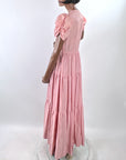 30s Evening Dress Pink Taffeta 40s Vintage Formal Party Dress Junior Medium VFG
