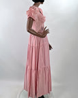 30s Evening Dress Pink Taffeta 40s Vintage Formal Party Dress Junior Medium VFG