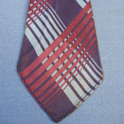 20s Neck Tie Men's Vintage 1920s Plaid Maroon 1923 Langsdorf Patent VFG