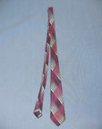 20s Neck Tie Men's Vintage 1920s Plaid Maroon 1923 Langsdorf Patent VFG