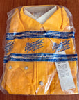 Deadstock 70s Western Cowboy Shirt Vintage Stop Sign Yellow Diamond Snaps 15M Rockmount VFG