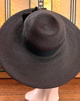 40s Vintage Platter Hat Brown Women's Wide Brim Sunnyland VFG New York Creation
