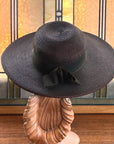 40s Vintage Platter Hat Brown Women's Wide Brim Sunnyland VFG New York Creation