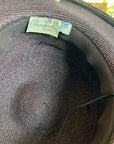 40s Vintage Platter Hat Brown Women's Wide Brim Sunnyland VFG New York Creation
