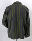 Vintage 50s Striped Shirt Rockabilly Dark Torino Large VFG