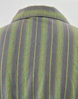 Vintage 50s Striped Shirt Rockabilly Dark Torino Large VFG